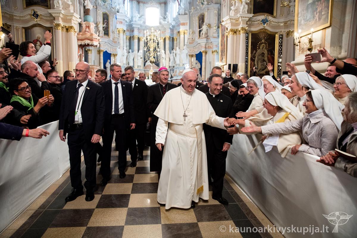 Popiežius Pranciškus Kauno arkikatedroje