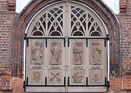  Kauno arkikatedros bazilikos durys, 2016–2017 